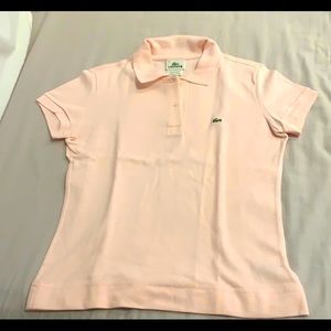 Pastel pink Lacoste polo perfect condition XS/S